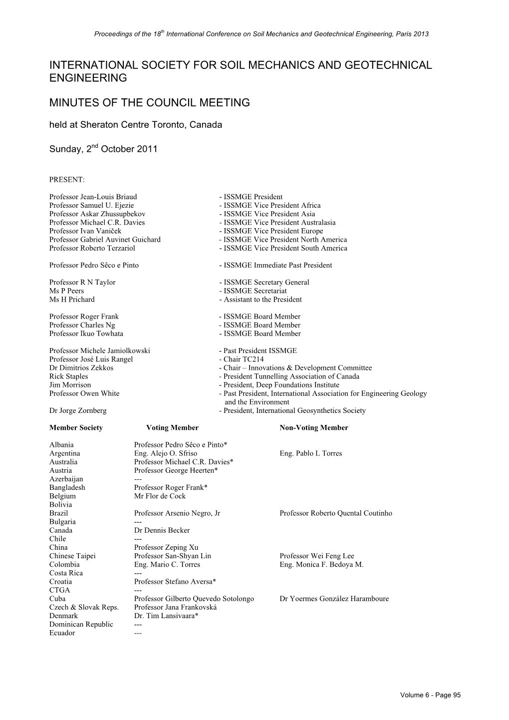 International Society for Soil Mechanics and Geotechnical Engineering