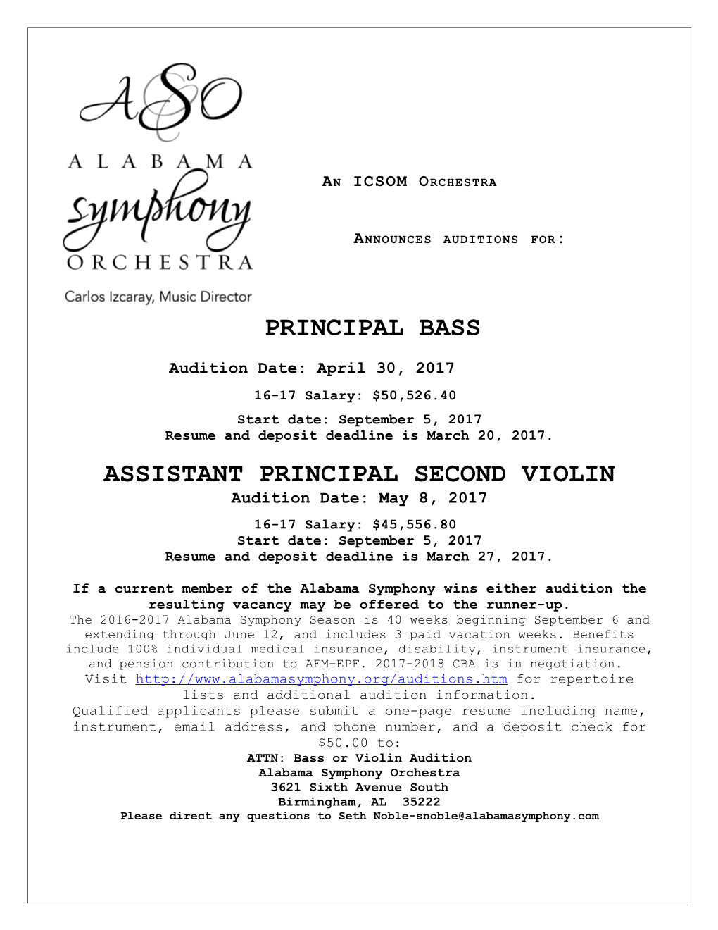 The Alabama Symphony Orchestra