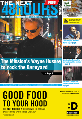 The Mission's Wayne Hussey to Rock the Barnyard