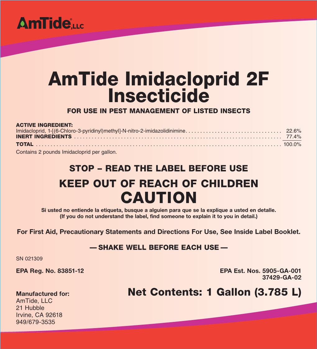 Amtide Imidacloprid 2F Insecticide for USE in PEST MANAGEMENT of LISTED INSECTS