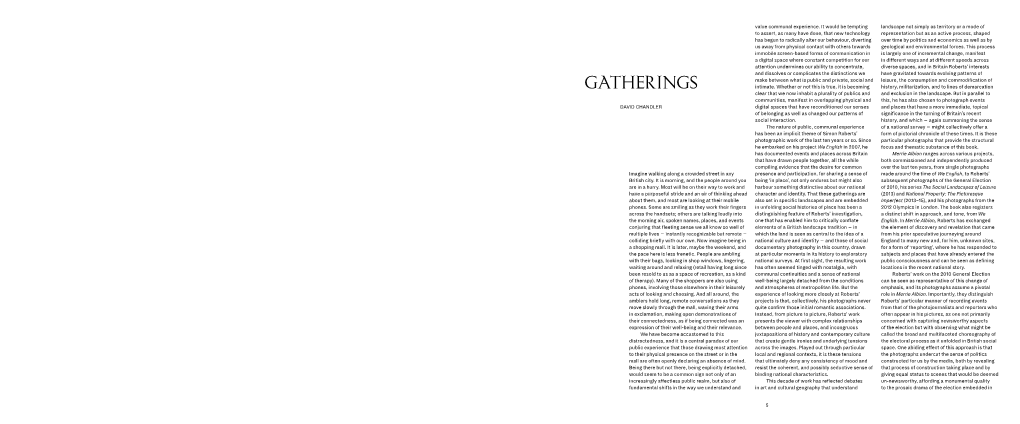 GATHERINGS Intimate