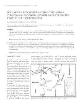 Tithonian-Neocomian Fossil Invertebrates from the Piuquenes Pass