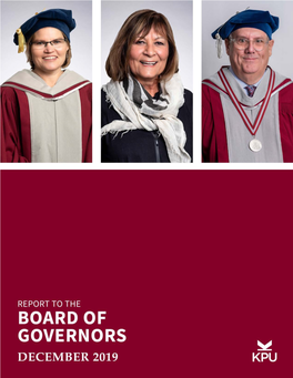 Report to the Board: December 2019