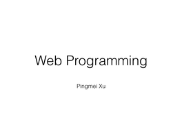 Pingmei Xu World Wide Web