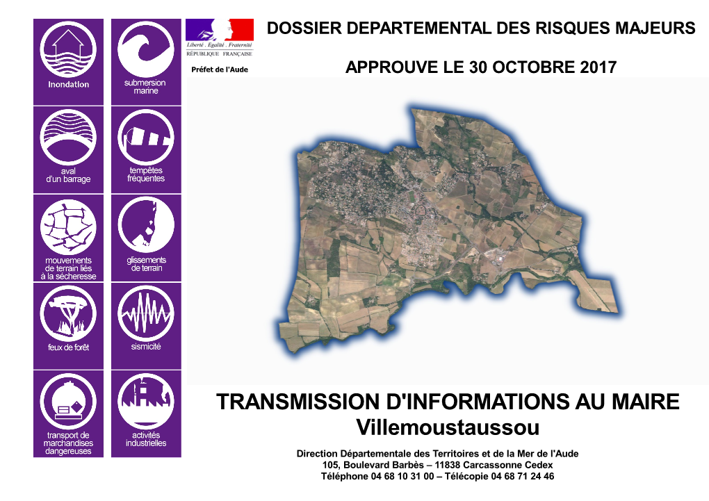TRANSMISSION D'informations AU MAIRE Villemoustaussou