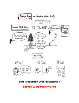 Text Production Oral Presentation Spoken Word Performance Text Production Oral