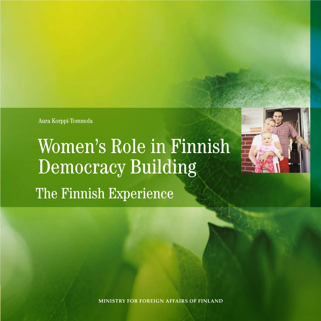 Women's Role in Finnish Democracy Building