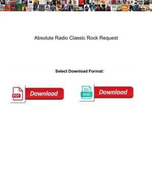 Absolute Radio Classic Rock Request