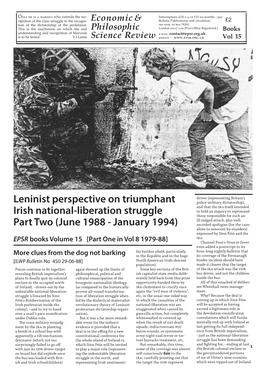 Leninist Perspective on Triumphant Irish National-Liberation Struggle