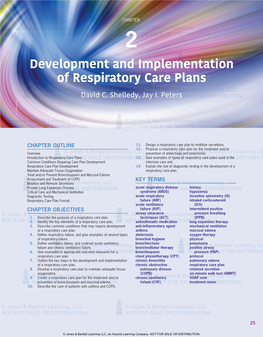 Development and Implementation of Respiratory Care Plans