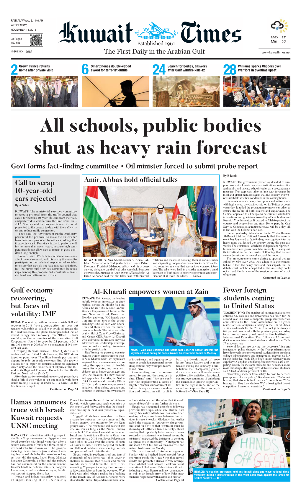 Kuwaittimes 14-11-2018.Qxp Layout 1