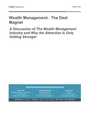 Wealth Management: the Deal Magnet