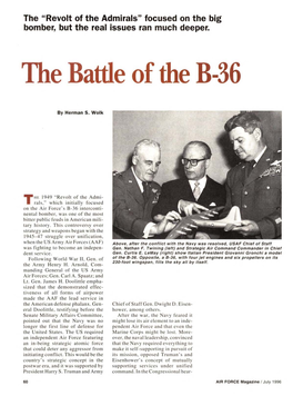 The Battle of the B-36