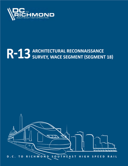 Architectural Reconnaissance Survey, WACE Segment TABLE of CONTENTS
