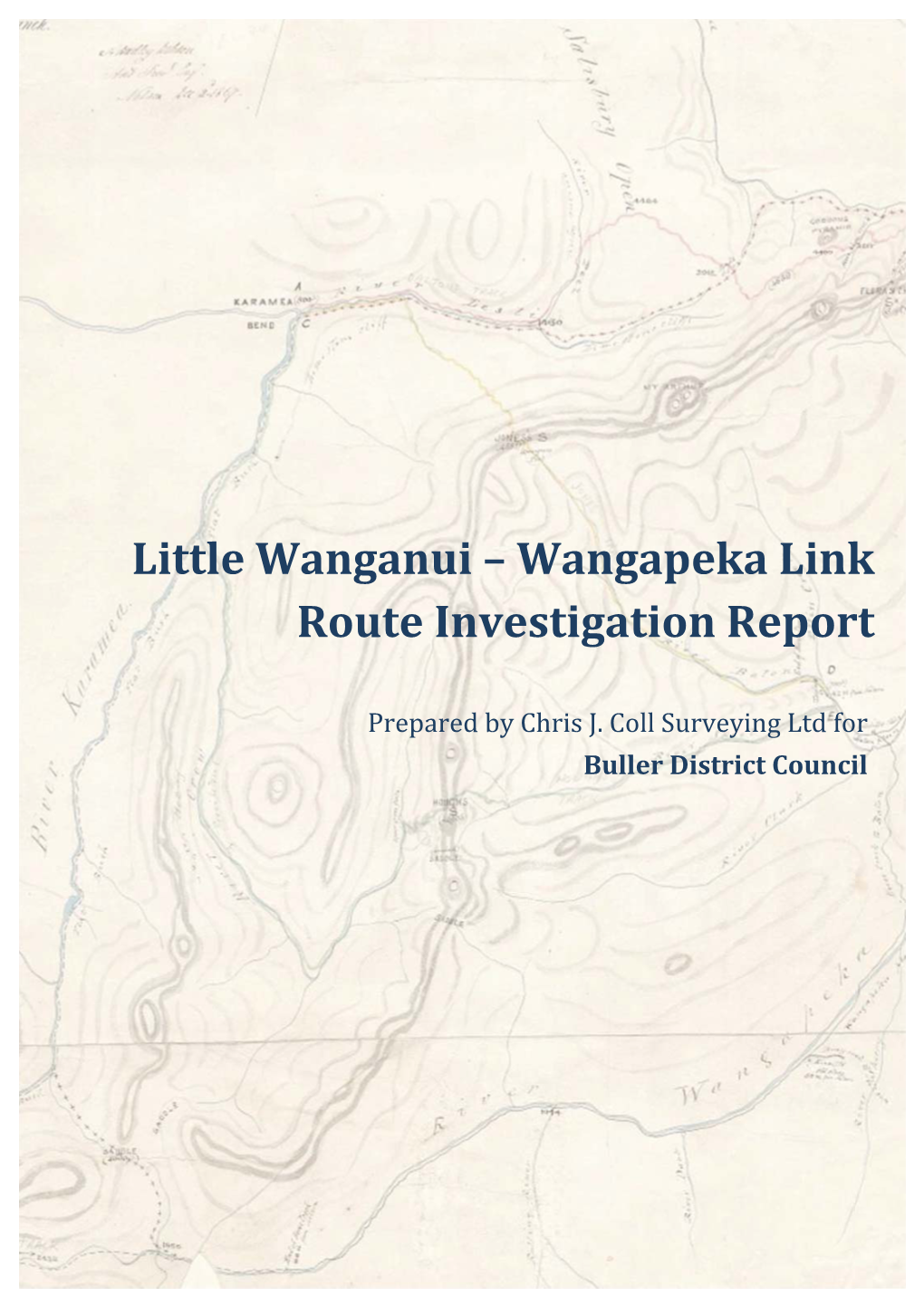 Little Wanganui – Wangapeka Link Route Investigation Report