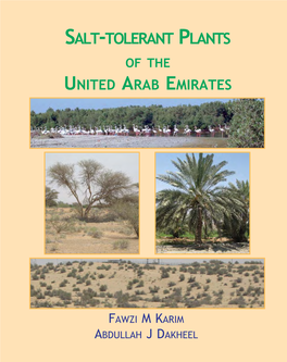 Salt-Tolerant Plants of the P at Fthe of Lants United Arab Emirates U Nited a Rab E Mirates F Awzi M K Arim & a Bdullah J D