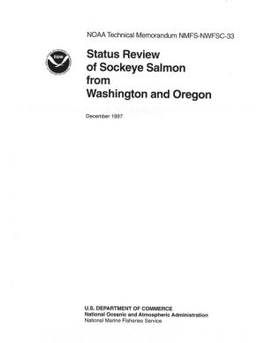 Status Review of Sockeye Salmon from Washington and Oregon (Fig