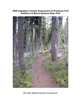 Vegetation Survey of Proposed Trails MSSP