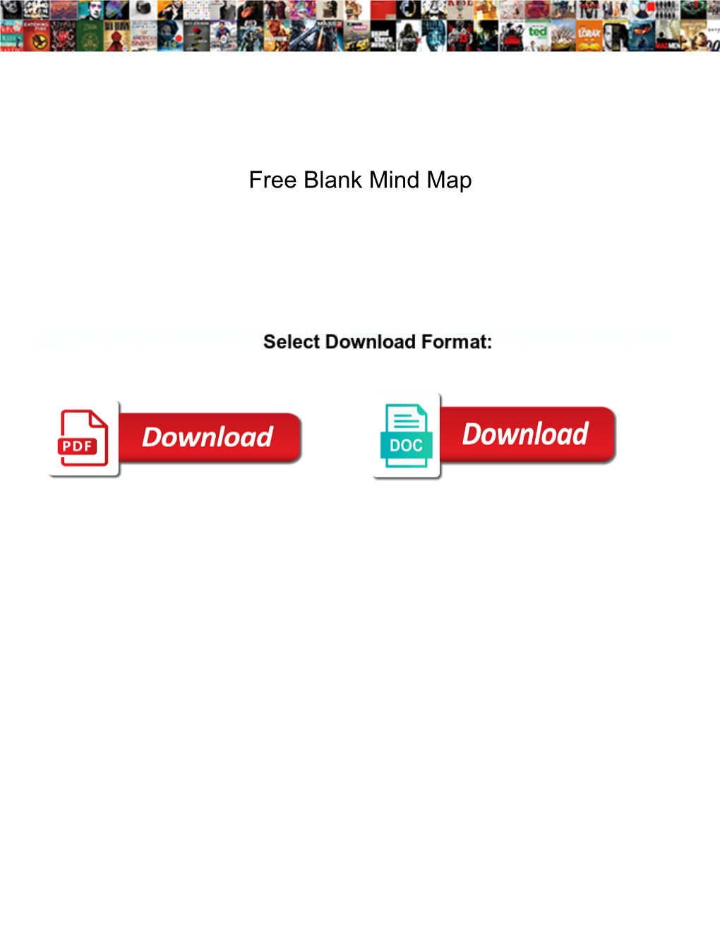 Free Blank Mind Map