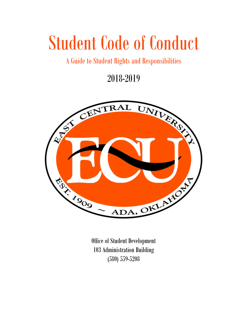 East Central University Student Code of Conduct