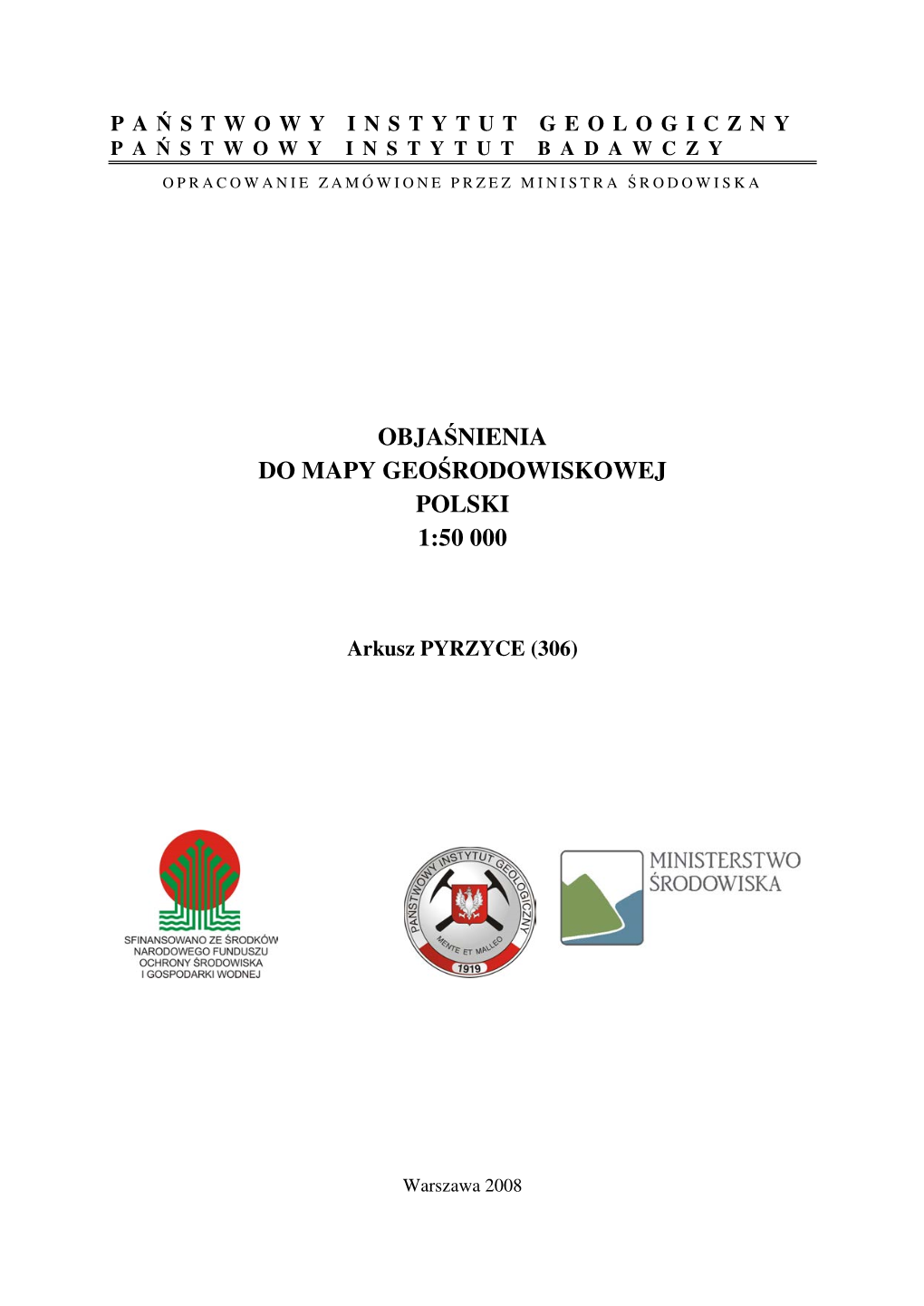 Objaśnienia Do Mapy Geośrodowiskowej Polski 1:50 000