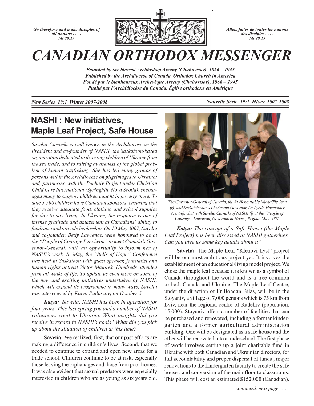 Canadian Orthodox Messenger