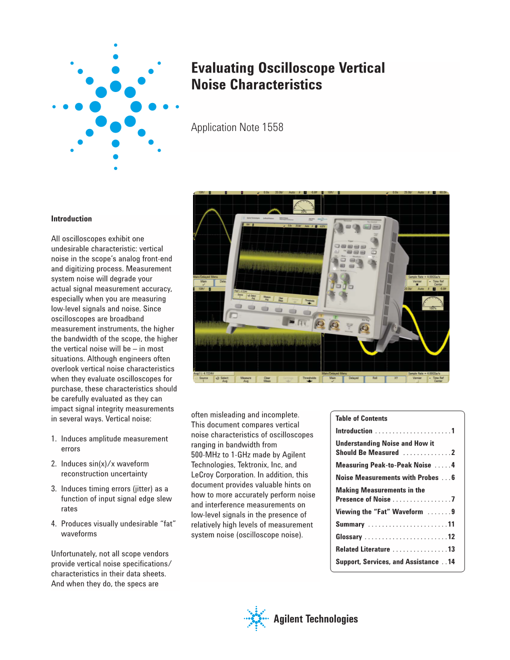 Evaluating Oscilloscope Vertical Noise Characteristics