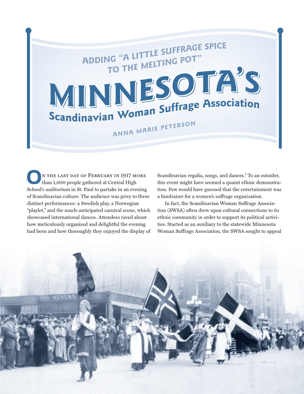 Minnesota's Scandinvian Woman Suffrage Association