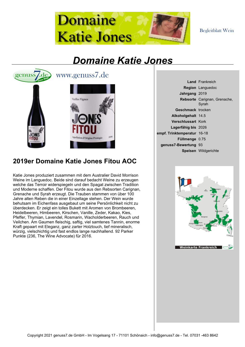 Domaine Katie Jones