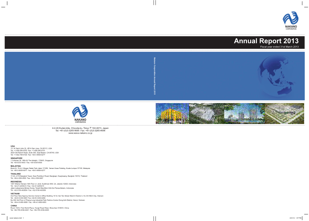Nakano Annual Report 2013