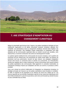 7. Axe Stratégique D'adaptation Au