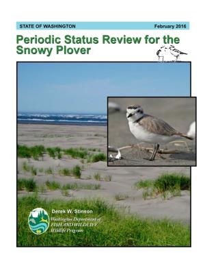Periodic Status Review for the Snowy Plover in Washington