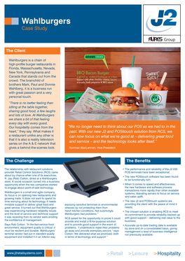 Wahlburgers Case Study