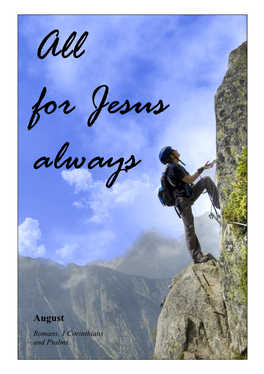 August – All for Jesus Always