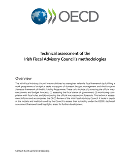 Technical Assessment of the Irish Fiscal Advisory Council's