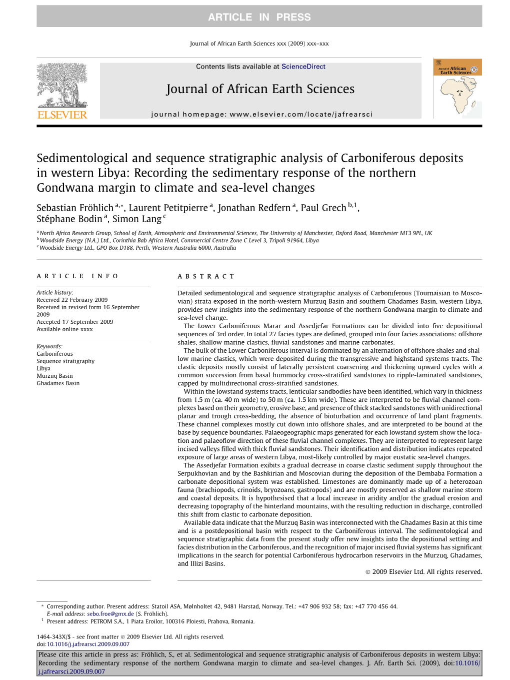 Sedimentological and Sequence Stratigraphic Analysis Of