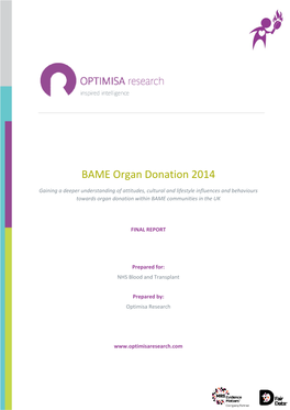 BAME Organ Donation 2014