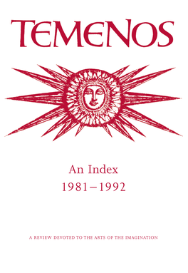 An Index 1981–1992