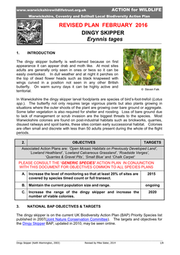 Warwickshire Local Biodiversity Action Plan