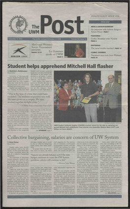 The UWM Student Helps Apprehend Mitchell Hall Flasher