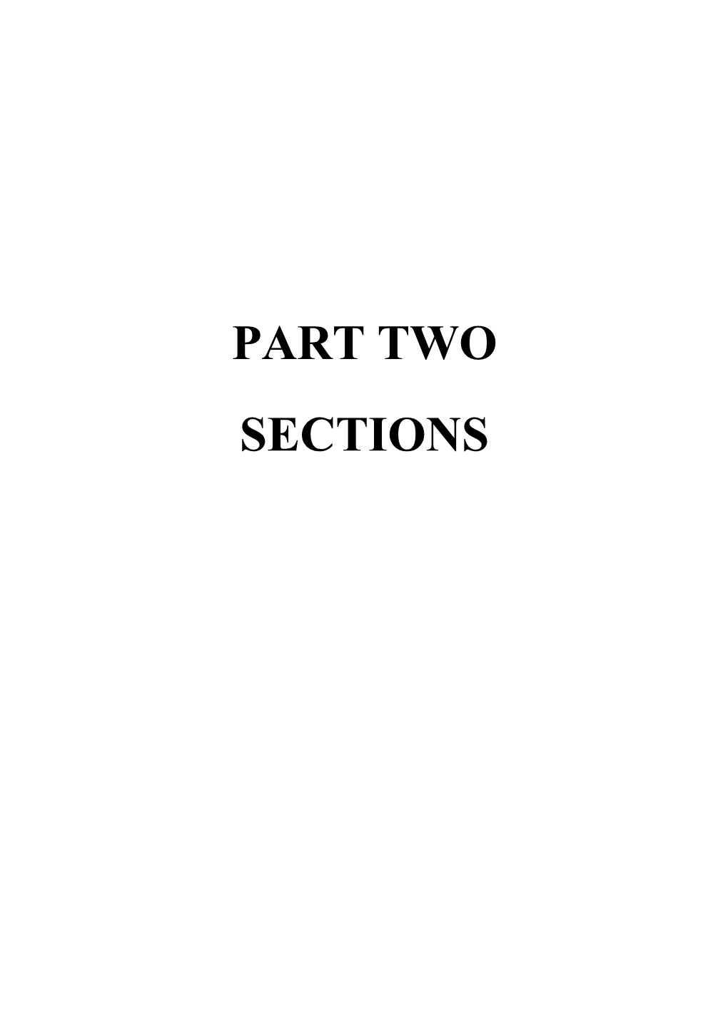 PART TWO SECTIONS Section 1 Formation of Intensive Economic Society