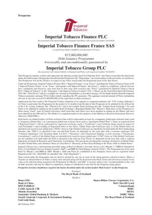 Imperial Tobacco Finance