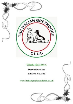 Club Bulletin December 2011
