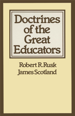 The Great Educators Doctrines of the Great Educators