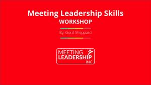 Meeting Leadership Skills