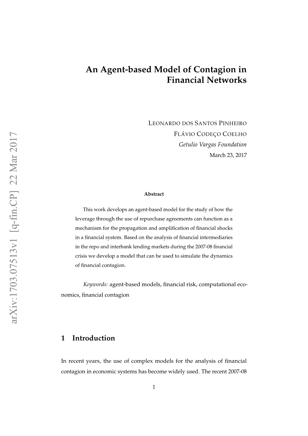 An Agent-Based Model of Contagion in Financial Networks