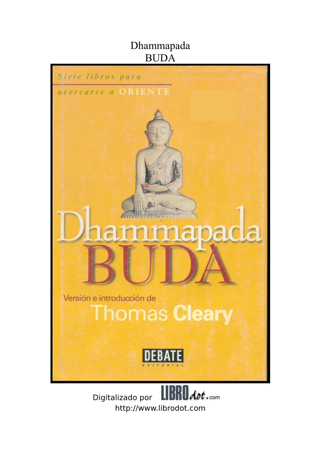 Dhammapada BUDA