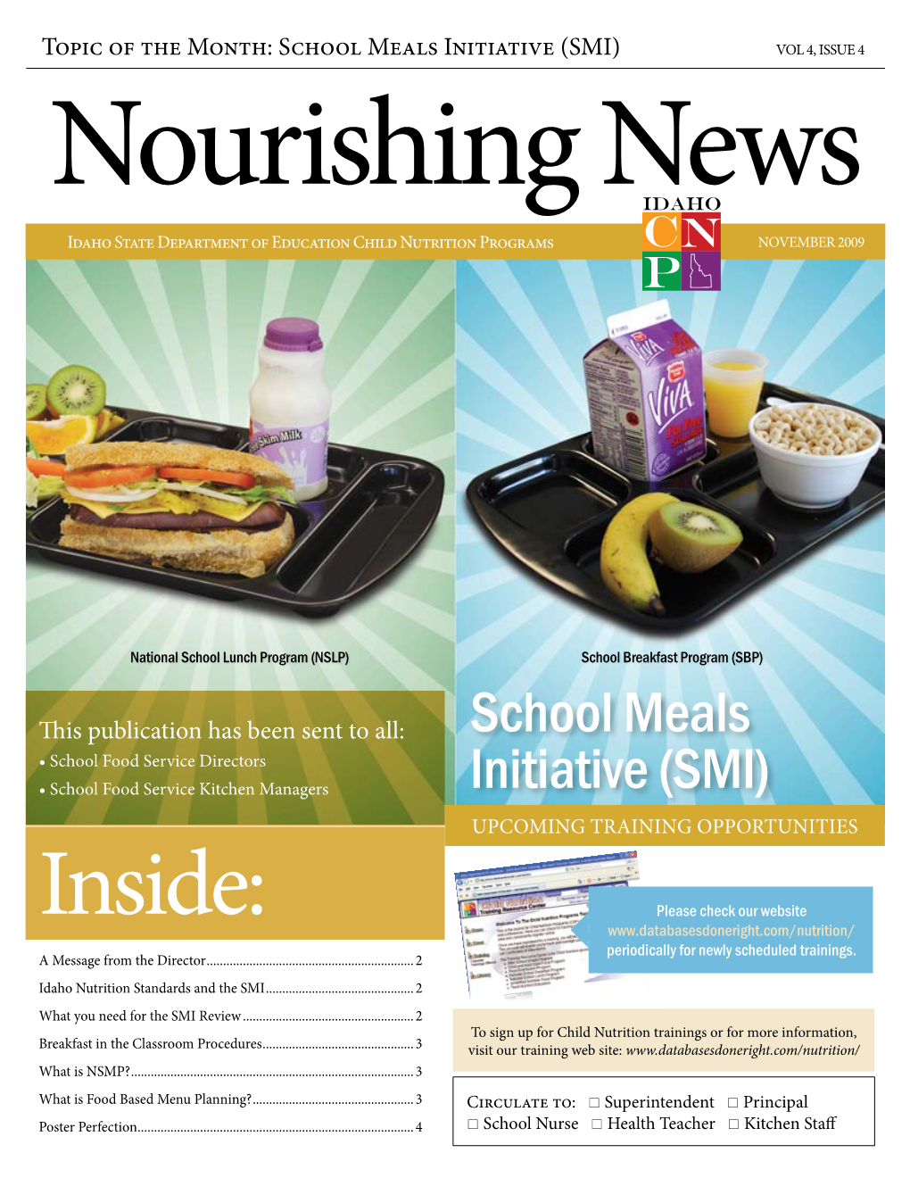 School Meals Initiative (SMI)