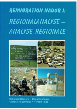 Regionalanalyse Der Provinz Nador (Marokko) - Analyse Regionale De La Province De Nador (Maroc)