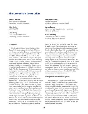 The Laurentian Great Lakes